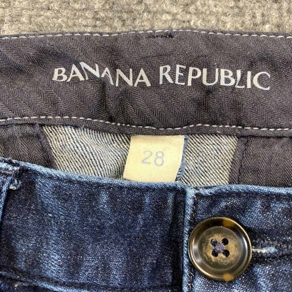 Banana Republic Womens Trouser Bootcut Dark Wash Jeans 28 Blue Preppy Y2k 90s - Picture 2 of 10